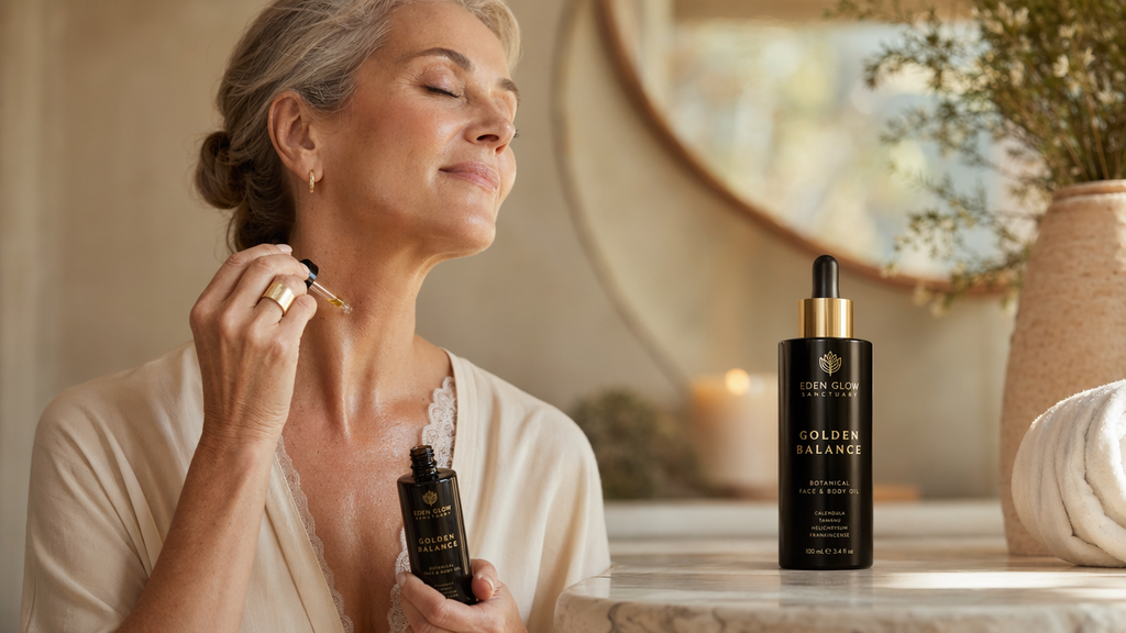 Golden Balance™ | Natural Comfort & Balance Oil™  | Eden Glow Sanctuary