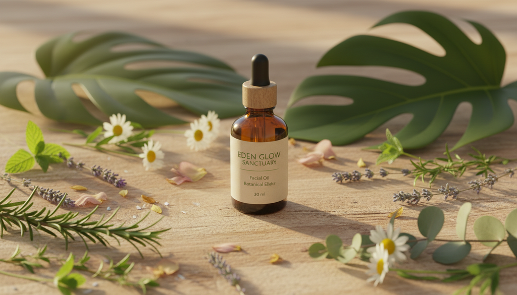 Eden Glow Facial Oil - Luxury Botanical Anti-Aging Elixir