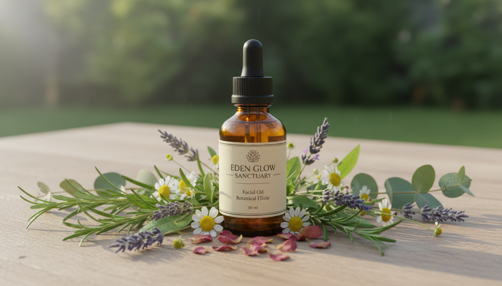 Eden Glow Facial Oil - Luxury Botanical Anti-Aging Elixir
