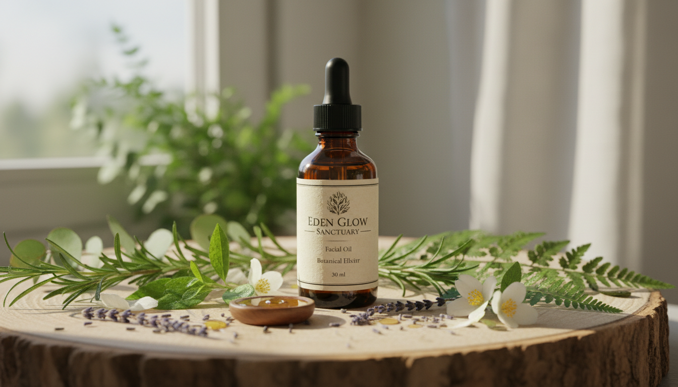 Eden Glow Facial Oil - Luxury Botanical Anti-Aging Elixir