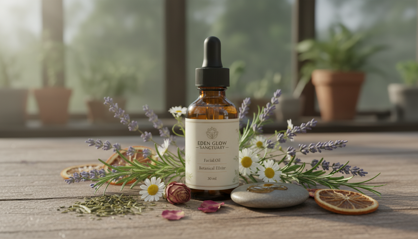 Eden Glow Facial Oil - Luxury Botanical Anti-Aging Elixir